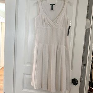 NWT Lauren Ralph Lauren temple garden white dress